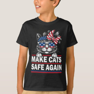 Camiseta Hacer que los gatos vuelvan a estar seguros, Bande