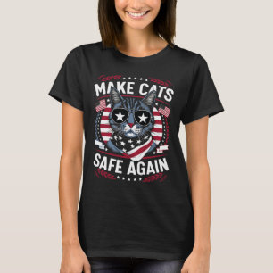 Camiseta Hacer Que Los Gatos Vuelvan A Estar Seguros Los Ga