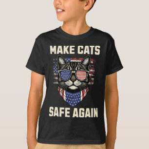 Camiseta Hacer que los gatos vuelvan a estar seguros para T