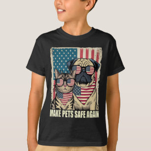 Camiseta Hacer Que Los Mascotas Sigan Seguros Comiendo De N