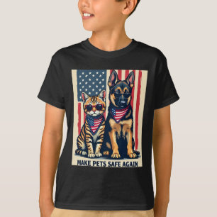 Camiseta Hacer que los Mascotas vuelvan a estar seguros de 