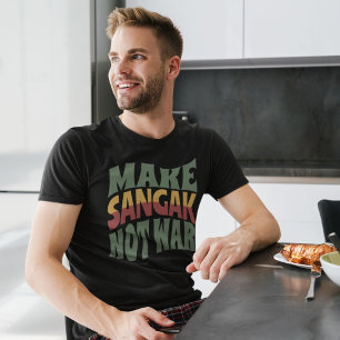 Camiseta Hacer que Sangak no sea guerra   Pan Pebble Persa