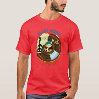 Camiseta Hacer retro de grabación de vinil de música no de