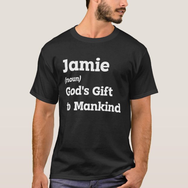 Camiseta Hacer Sonreír A Jamie Con Esta Divertida Definició (Anverso)