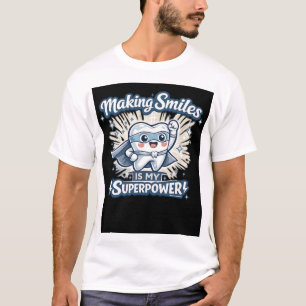 Camiseta Hacer Sonrisas Es Mi Superpoder   Cita Divertida d