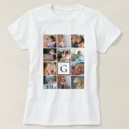 Camiseta Hacer su propia plantilla personalizada de collage