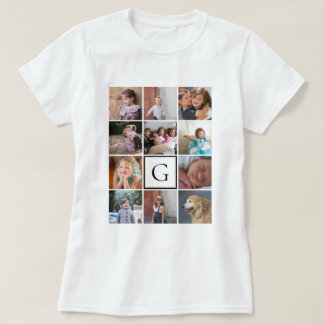 Camiseta Hacer su propia plantilla personalizada de collage