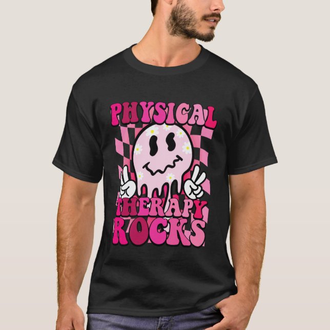 Camiseta Hacer Terapia Física Pediátrica de Marcha de Améri (Anverso)