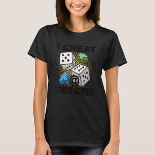 Camiseta hacer trampa en tablero de juego de tablero de jue