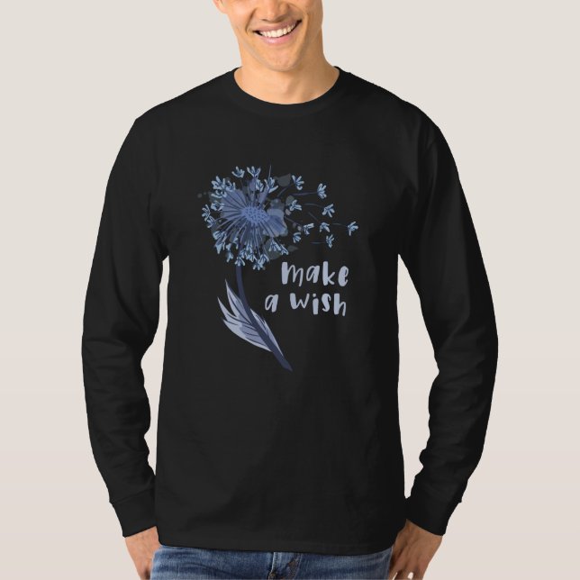 Camiseta Hacer un deseo Dandelion Flower (Anverso)