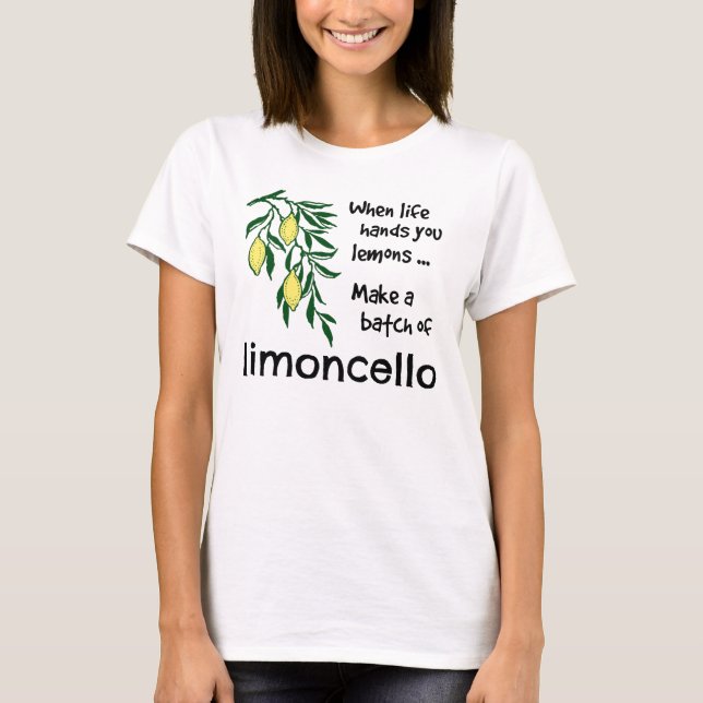 Camiseta Hacer un lote de Limoncello Lemon Liqueur (Anverso)