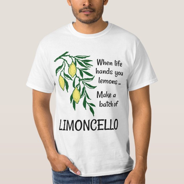 Camiseta Hacer un lote de Limoncello Lemon Liqueur (Anverso)