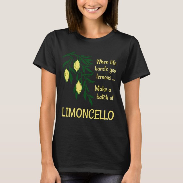 Camiseta Hacer un lote de Limoncello Lemon Liqueur (Anverso)