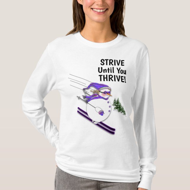 Camiseta Hacerle gracia a Snowman con el Gorra Scarf STRIVE (Anverso)