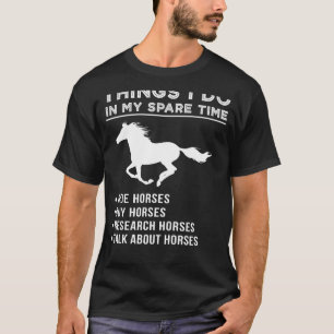 Camiseta Hacerlo divertido con caballos y sabores: abrazar