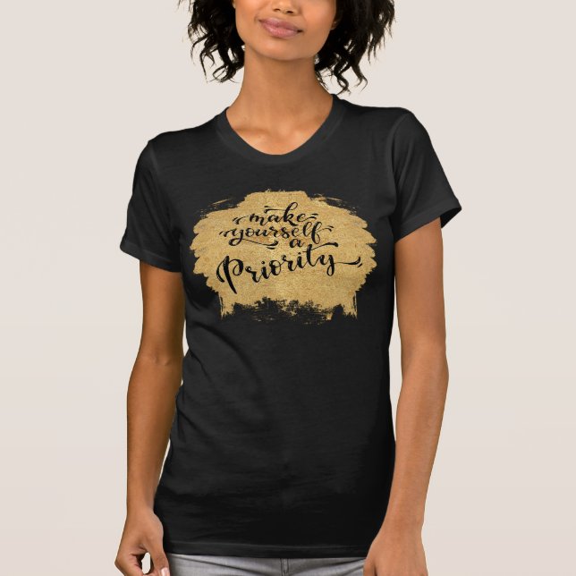 Camiseta Hacerte una prioridad (Anverso)