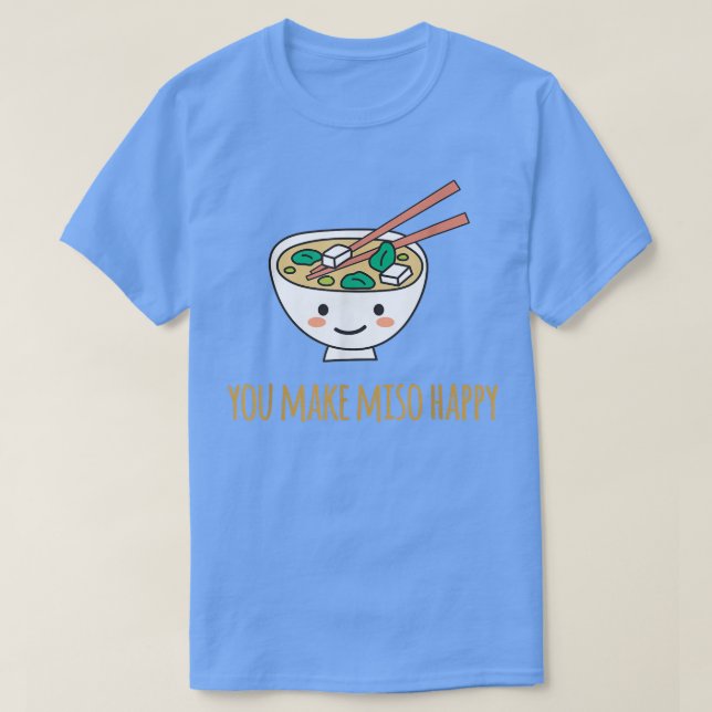 Camiseta Haces a Miso feliz Día de San Valentín japonés (Diseño del anverso)