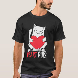 Camiseta Haces Que Mi Corazón Pure Meow Kitty Cat Dad