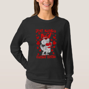 Camiseta Haces que mi corazón saur Cute rex Dinosaur San Va