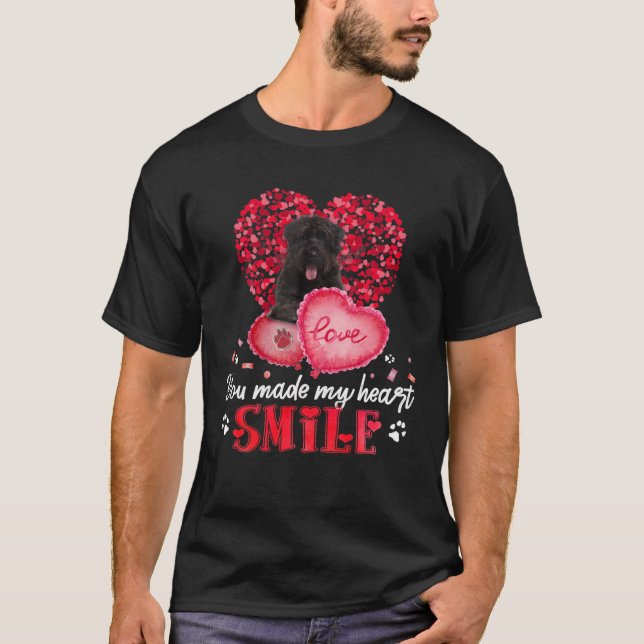 Camiseta Haces Que Mi Corazón Sonríe Bouvier Des Flandres C (Anverso)