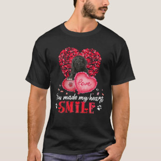 Camiseta Haces Que Mi Corazón Sonríe Perro De Agua Portugué