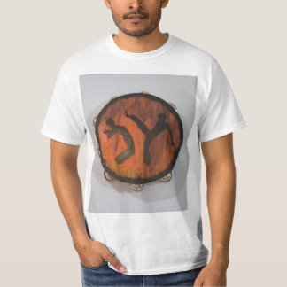 Camiseta hacha el Brasil del pandeiro del capoeira de la