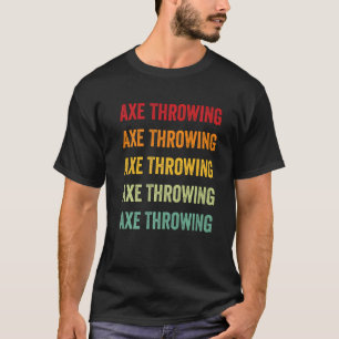 Camiseta Hacha Lanzando Hacha Lanzando Aficionado Arcoíris