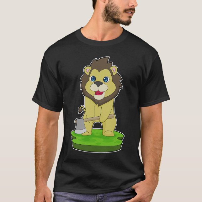 Camiseta Hacha Leñadora León (Anverso)
