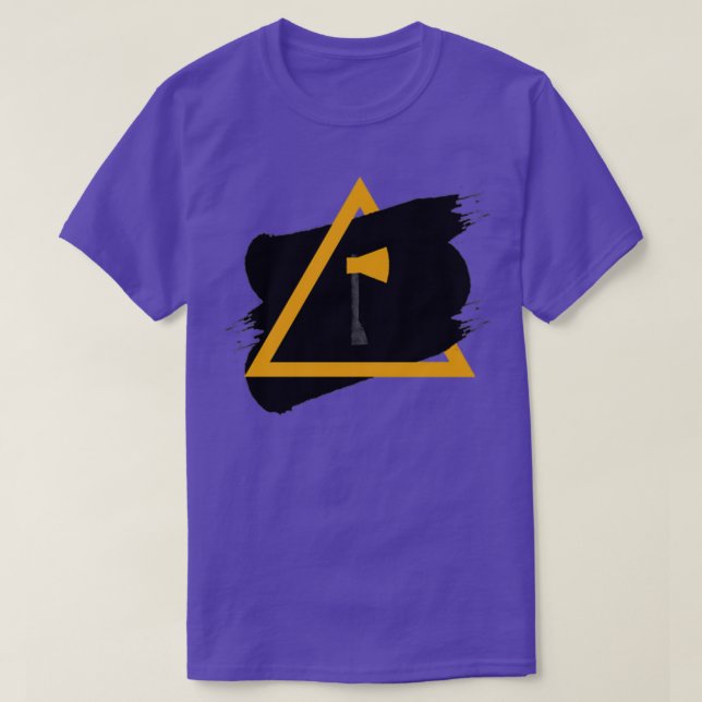 Camiseta hacha triangular (Diseño del anverso)