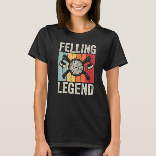 Camiseta Hachas de leñador legendarias de tala vintage made