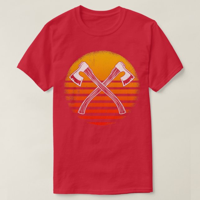 Camiseta hachas de remo y tomahawks (Diseño del anverso)