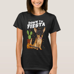 Camiseta Hacia Abajo De Fiesta PSuperior Chihuahua Cinco De
