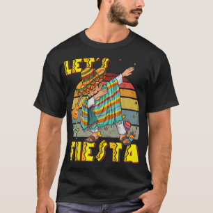 Camiseta Haciendo dab con poncho mexicano Cinco De Mayo Div