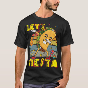 Camiseta Haciendo dab con poncho mexicano Cinco De Mayo Div