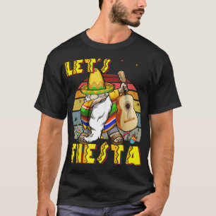 Camiseta Haciendo dab con poncho mexicano Cinco De Mayo Div