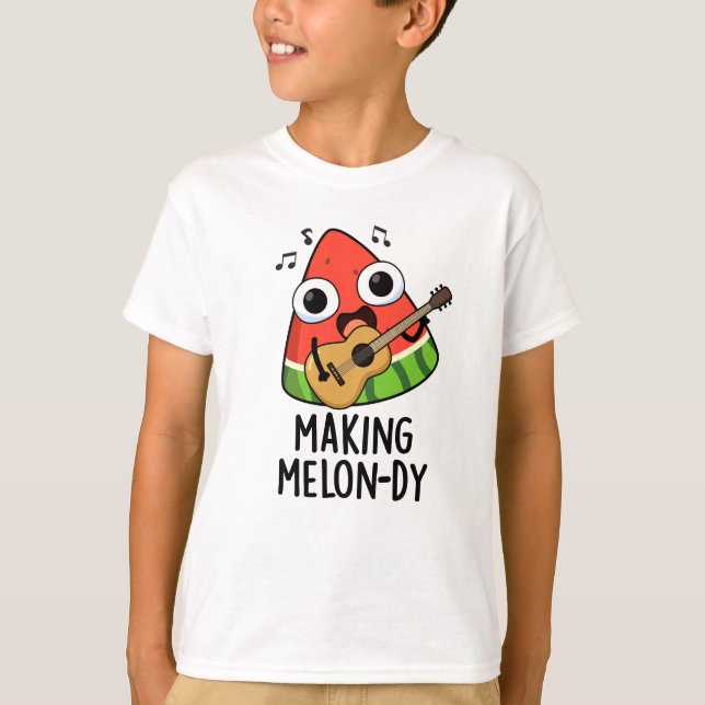 Camiseta Haciendo Funny Melon Pun (Anverso)