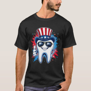 Camiseta Haciendo Los Dientes Grandes De Nuevo El 4 De Juli
