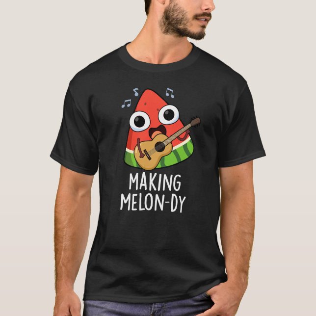Camiseta Haciendo Melon-día Chiste de Melón Divertido con F (Anverso)