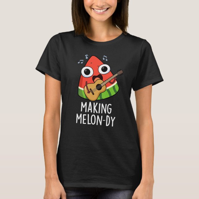 Camiseta Haciendo Melon-día Chiste de Melón Divertido con F (Anverso)