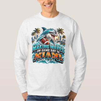 Camiseta Haciendo olas en el día del partido Fanático de fú