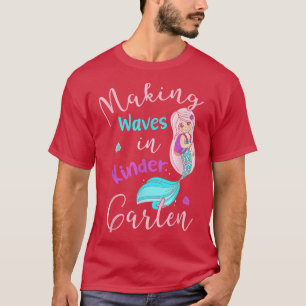 Camiseta Haciendo Olas En La Sirenita De Jardín De Niños De