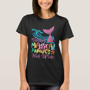 Camiseta Haciendo olas mágicas 2do grado sirena de vuelta a