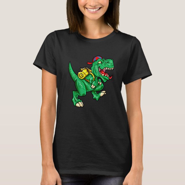 Camiseta Haciendo Rex Dinosaur Halloween De Vuelta A La Esc (Anverso)