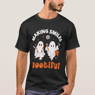 Camiseta Haciendo sonrisas Bootiful Funny Fantasma Dentista