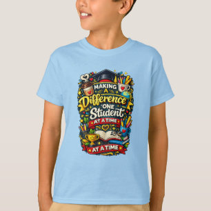 Camiseta Haciendo una diferencia un estudiante a la vez