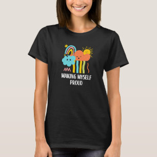 Camiseta Haciéndome Profundamente Positivo Cita Humor Posit