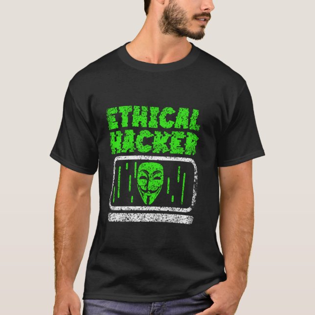 Camiseta Hackeo ético hackeo informático hacker hacker hack (Anverso)