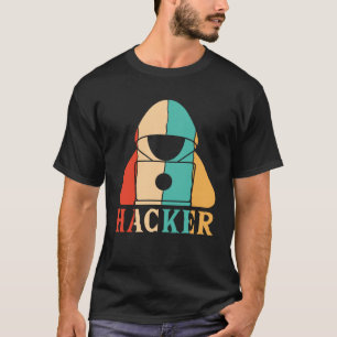 Camiseta Hackeo ético retro hackeo Gorra blanco hacker Gorr