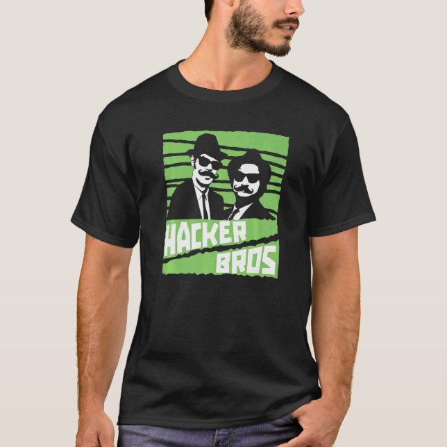 Camiseta Hacker Bros Coder Software Engineer Programación C (Anverso)