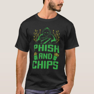 Camiseta Hacker Computer Code Phish Y Chips Ciberseguridad